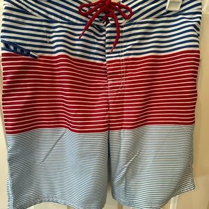 Vineyard Vines Blue and White Striped Shorts